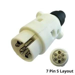 7 Pin S Caravan Plug European